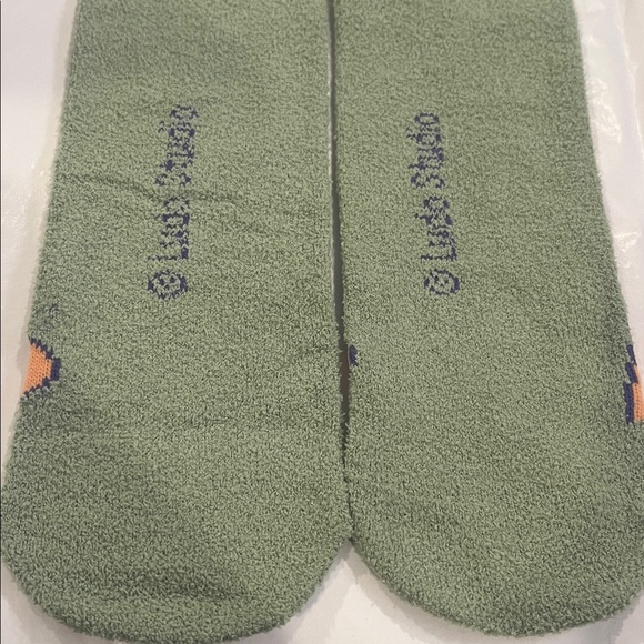 Bluey Fuzzy Crew Cartoon Character Green Socks - Picture 5 of 8